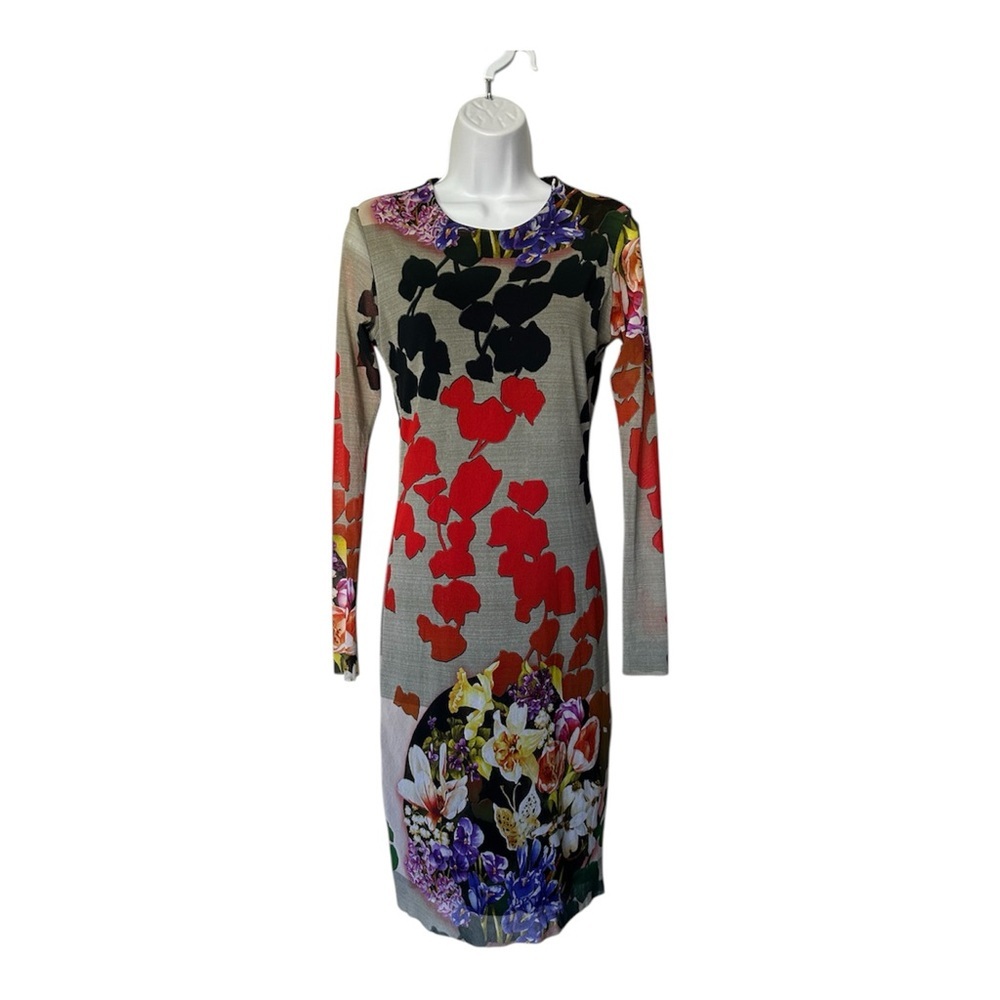 Petit Pois Louisiana Crew Neck Midi Dress Floral Mesh $239. Excellent Size M